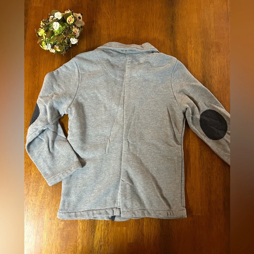 Gray Knit Blazer Jacket | Boys Size 7 | Comfort & Stretch
